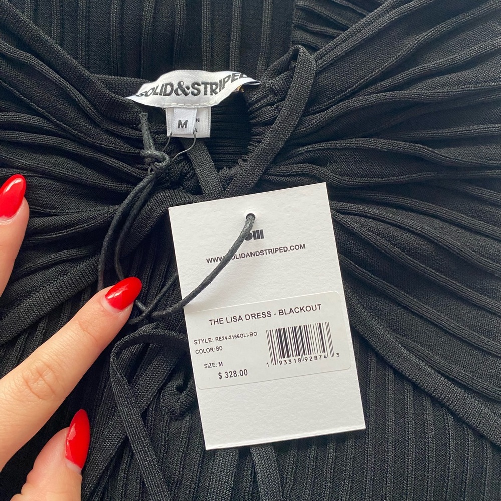 Solid & Striped - NWT! The Lisa Dress in Black - Size M - Picture 10 of 14